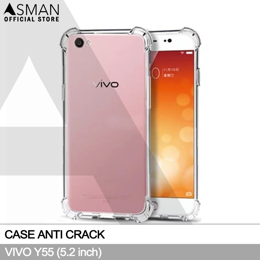 Anti Crack VIVO Y55 (5.2&quot;) | Soft Case Anti Bentur - Clear