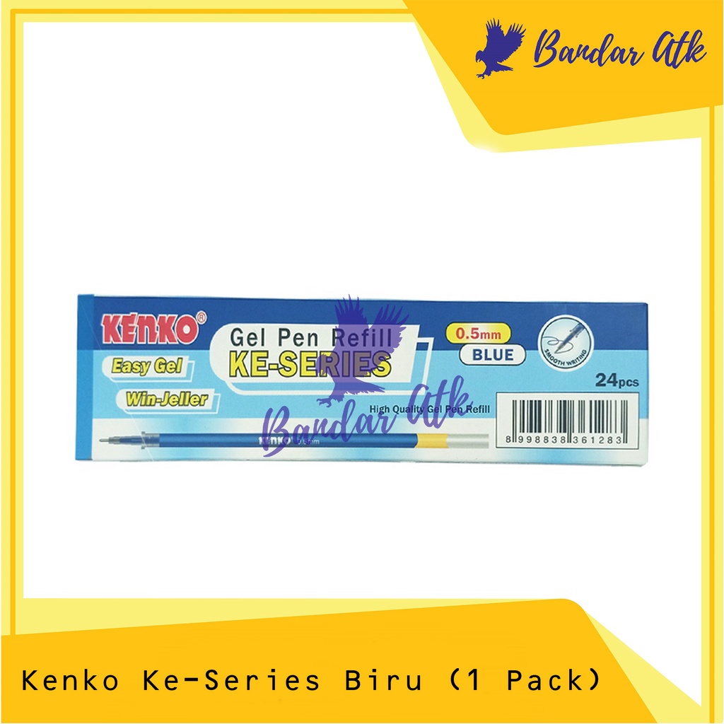 

KENKO Refill Isi Pen Pulpen Ballpoint KE SERIES BIRU [1 PAK ISI 24]