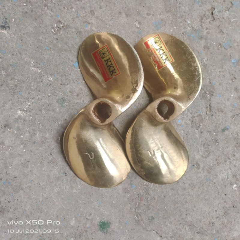 Baling kuningan D2X7 as⅔ (as19mm) untuk perahu nelayan as ketinting 7pk 8pk 9pk 10pk