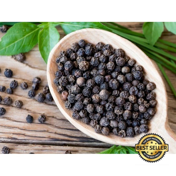 

LADA HITAM 100 GR BUTIR MERICA HITAM KASAR BLACK PEPPER BUMBU REMPAH JSR