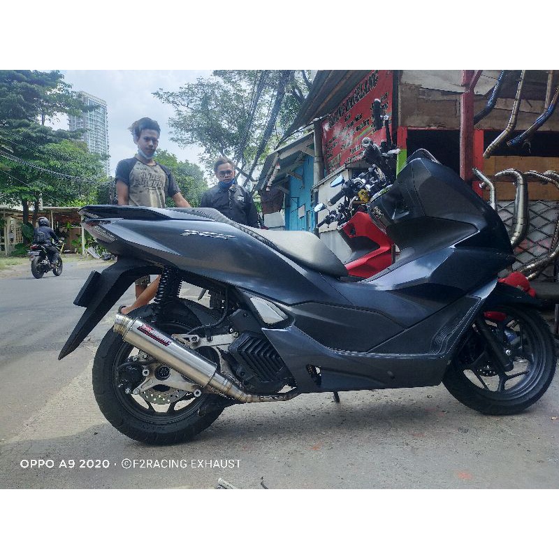 knalpot F2racing tipe new cl long honda PCX 160