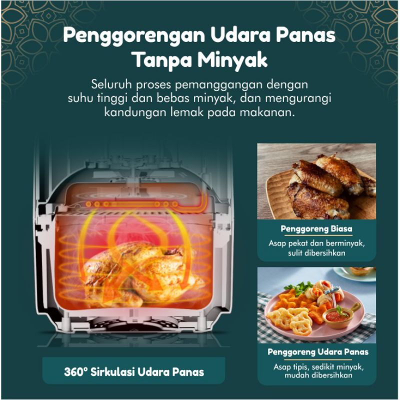 Emily Air Fryer 3L / 3.5L - Non Oil Frying Machine Alat Goreng Tanpa Minyak