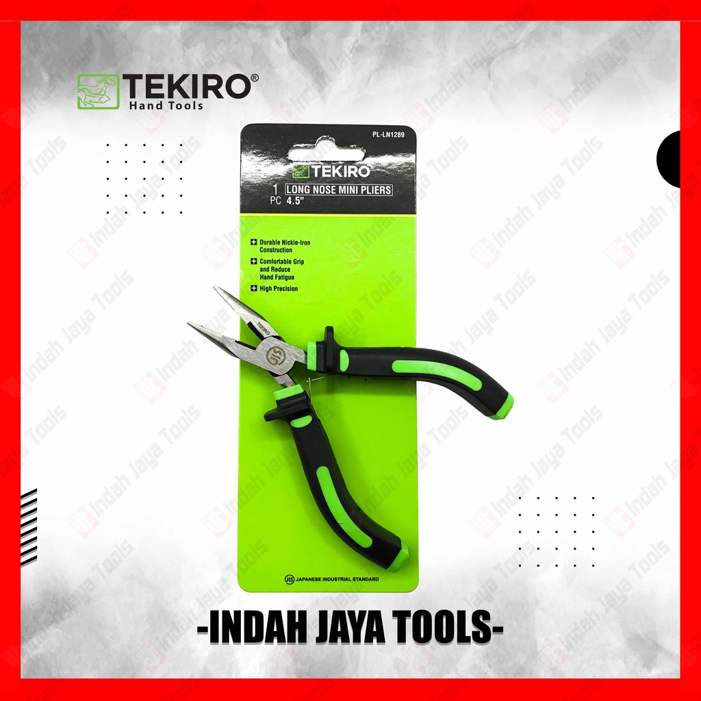 TEKIRO PL-LN1289 Tang Lancip MINI 4.5 Inch Long Nose Pliers