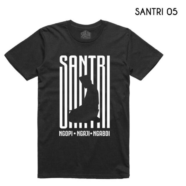 KAOS SANTRI ready desain kekinian (LENGAN PENDEK)