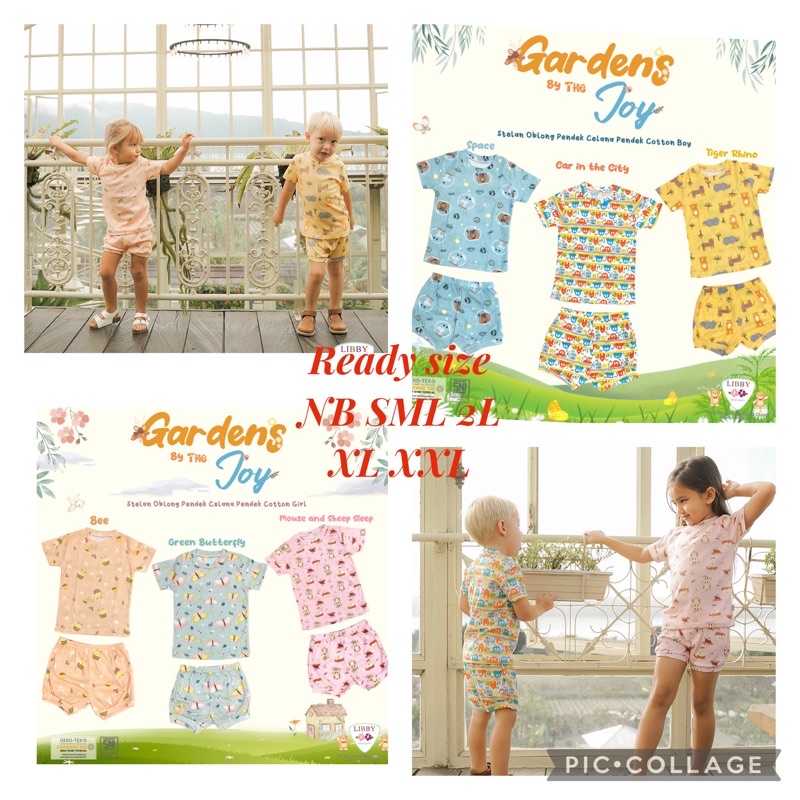 NEW!! Stelan Oblong PENDEK Celana Pendek Rib Tipis Cotton Libby Baby Nb SML 2L XL XXL