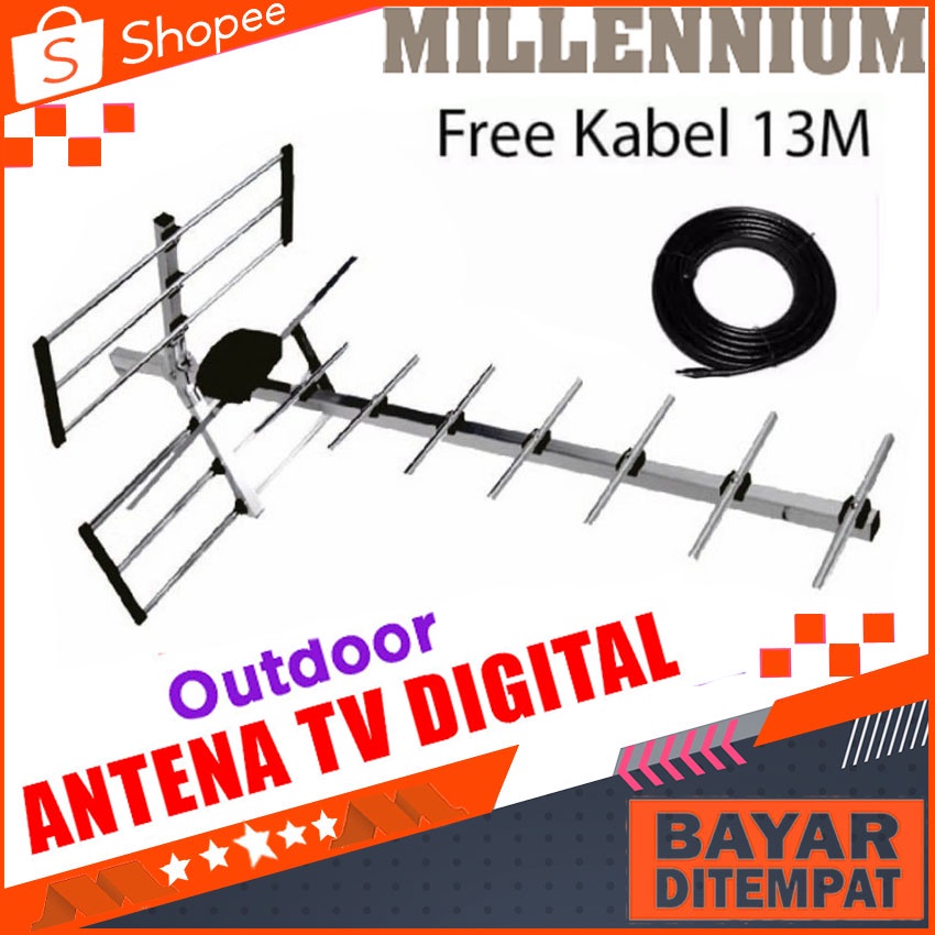 Antena Tv Antena Luar Antena Digital Bis Tv Tabung/LED/LCD Plus Kabel