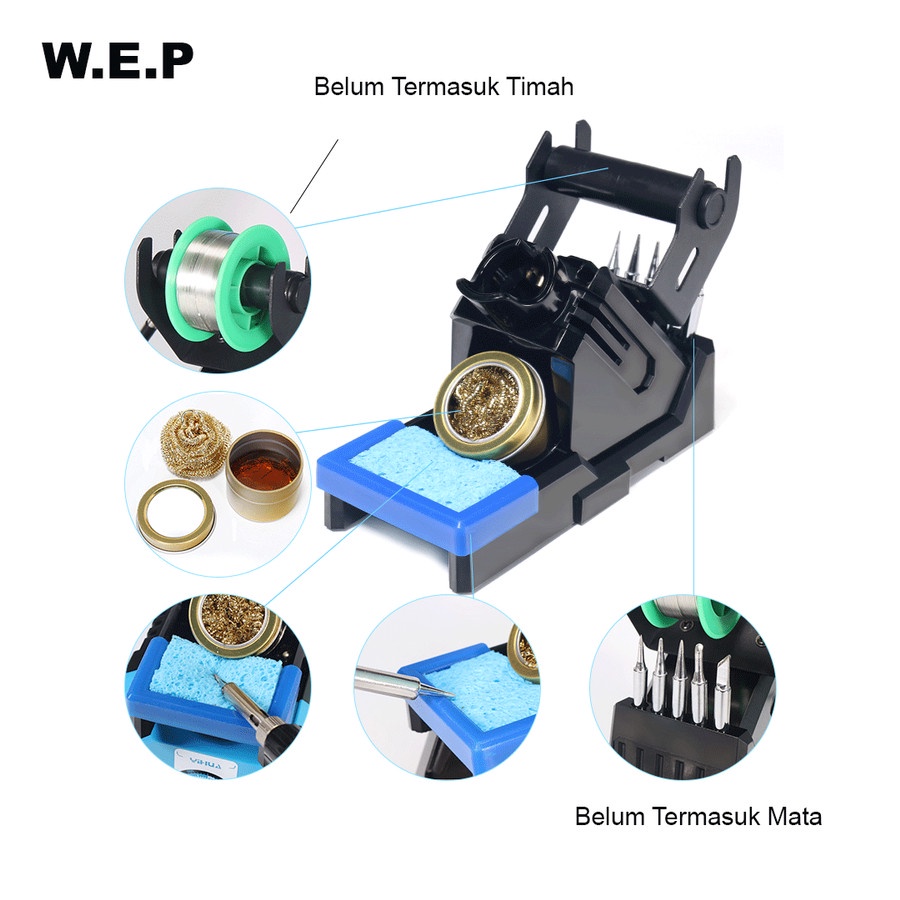 WEP 939D+ III 4in 1 Soldering Station Digital Intelligent Temperature