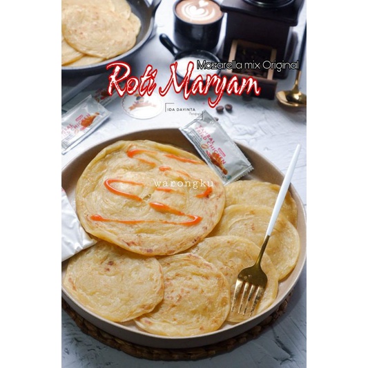 

6PCS ROTI MARYAM CANAI CANE KONDE CAMILA UKURAN SIZE MINI JUMBO VARIAN RASA MIX ORIGINAL KEJU MOZZARELLA FREE SAOS