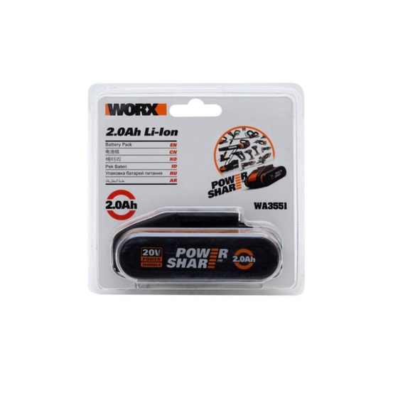 Worx part baterai 20v 2ah/baterai cordless worx