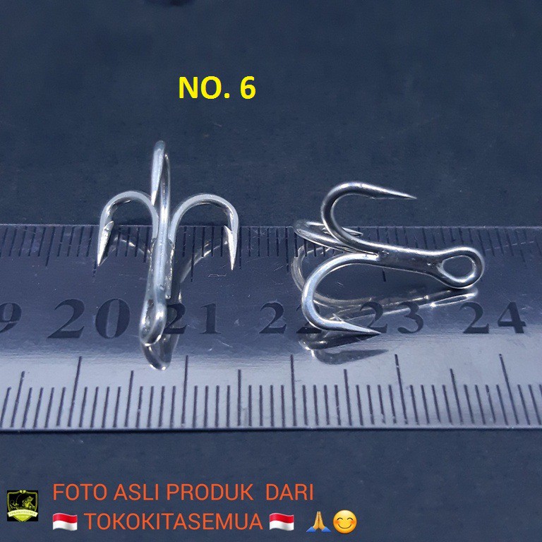 Kail Pancing Trebel No 6 VMC Hook spek ID0493B1
