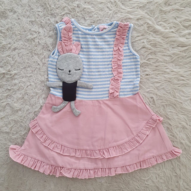 baju bayi doll bunny dress