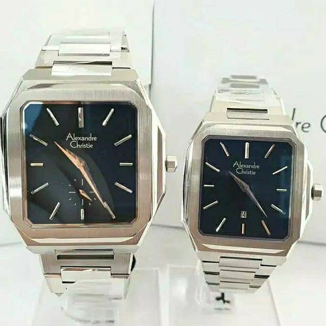ALEXANDRE CHRISTIE AC 8601 COUPLE SILVER BLACK ORIGINAL