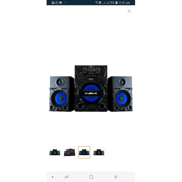 Niko Atomic Slank Speaker Multimedia 35 watt Bluetooth