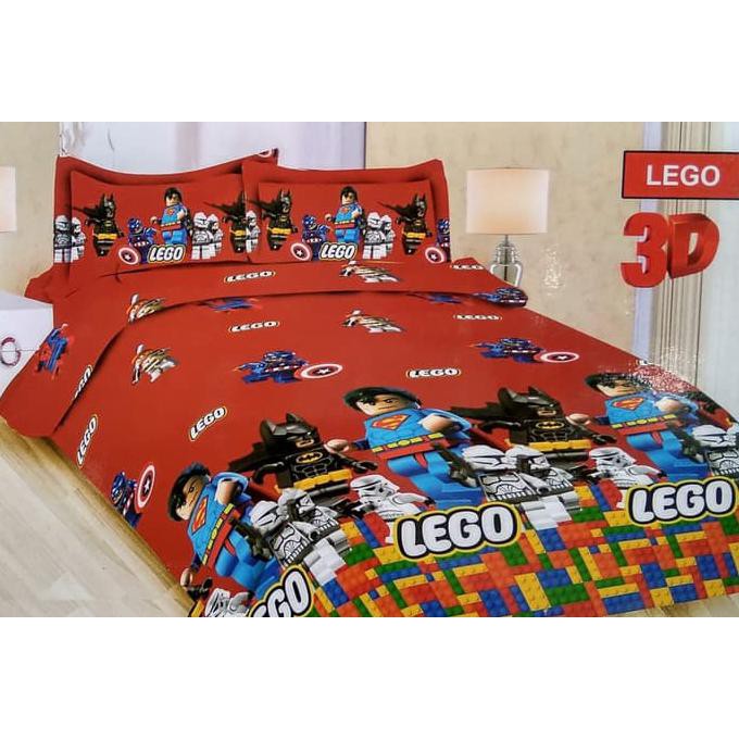 Sepre Bonita Mitif, Sprei Bonita Lego No.1 King 180 Seprai Superman Batman Captain America ,Bahan