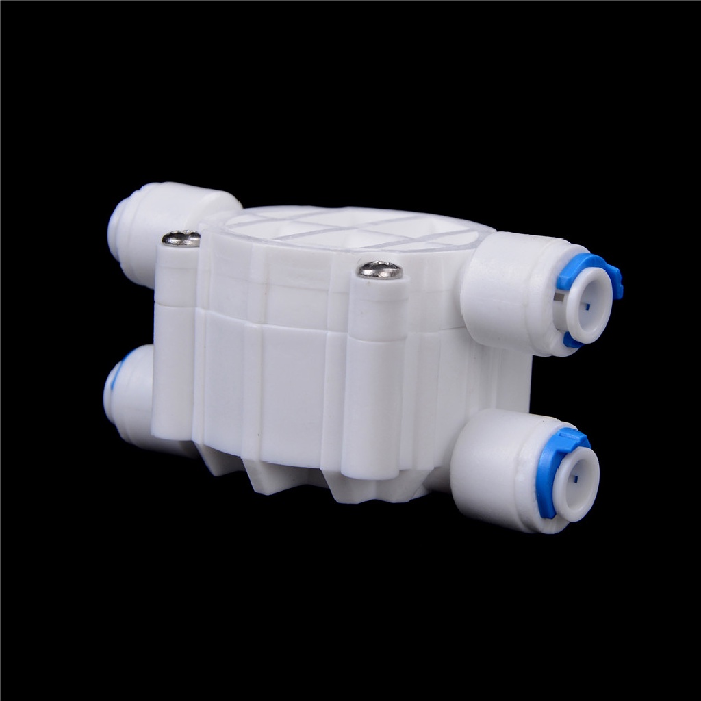 Gongjing1 Katup Auto Shut Off Port 4 Arah 1 / 4 &quot;Untuk Sistem Filter Air RO Reverse Osmosis