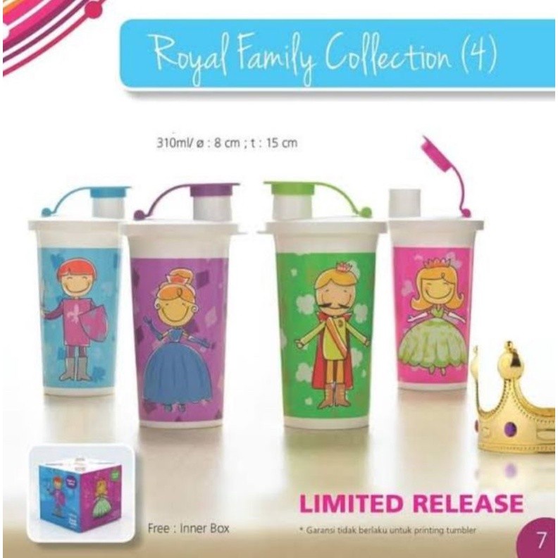 Royal Family Collection - Tumbler With Spout Dari Tupperware PINK