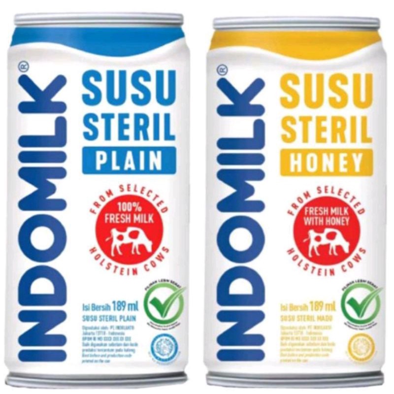 

indomilk susu steril kaleng 189ml