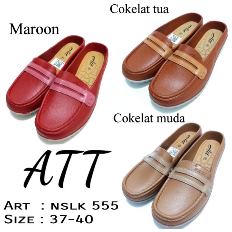 SANDAL SELOP WANITA ATT KARET NSLK 555 SIZE 37-40