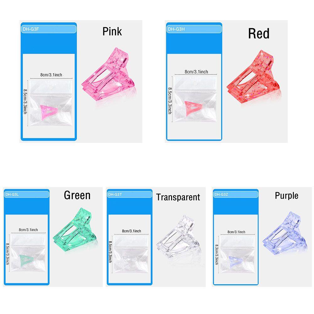 TOP Nail Tips Clip New Fingernail Extension Manicure Art Builder Extension Clamp