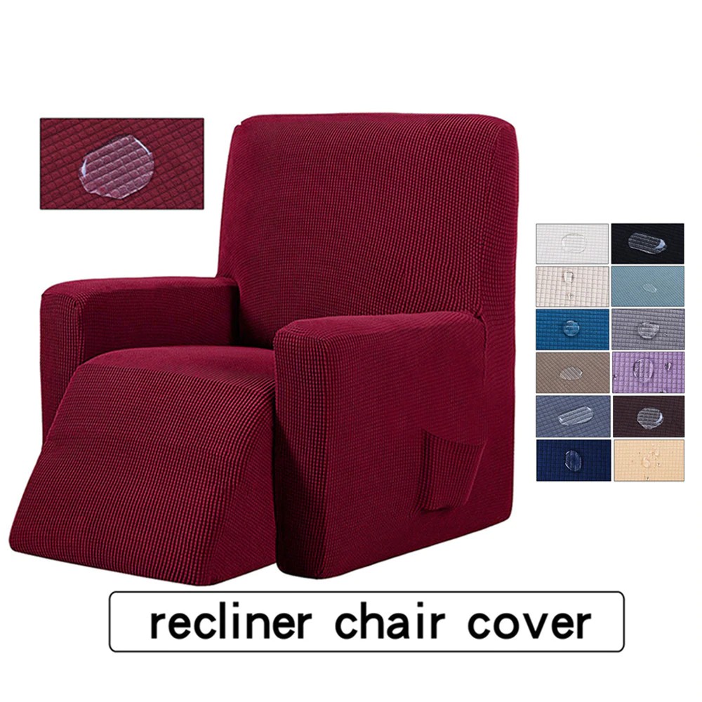 1 Pcs Recliner Slipcover With Pockets Sofa Cover Chair Recliner Cover Stretch Furniture Protector Shopee Indonesia
