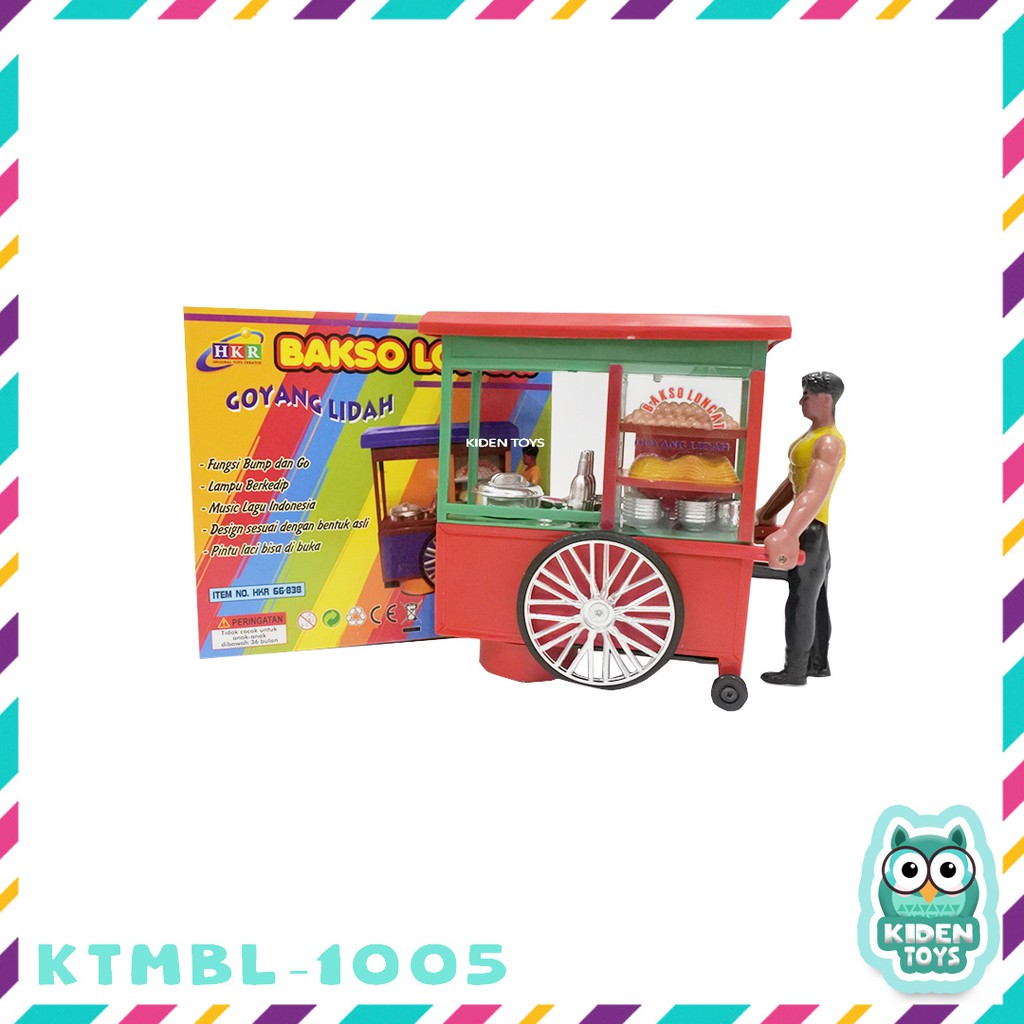KTMBL1005 Mainan gerobak bakso musik