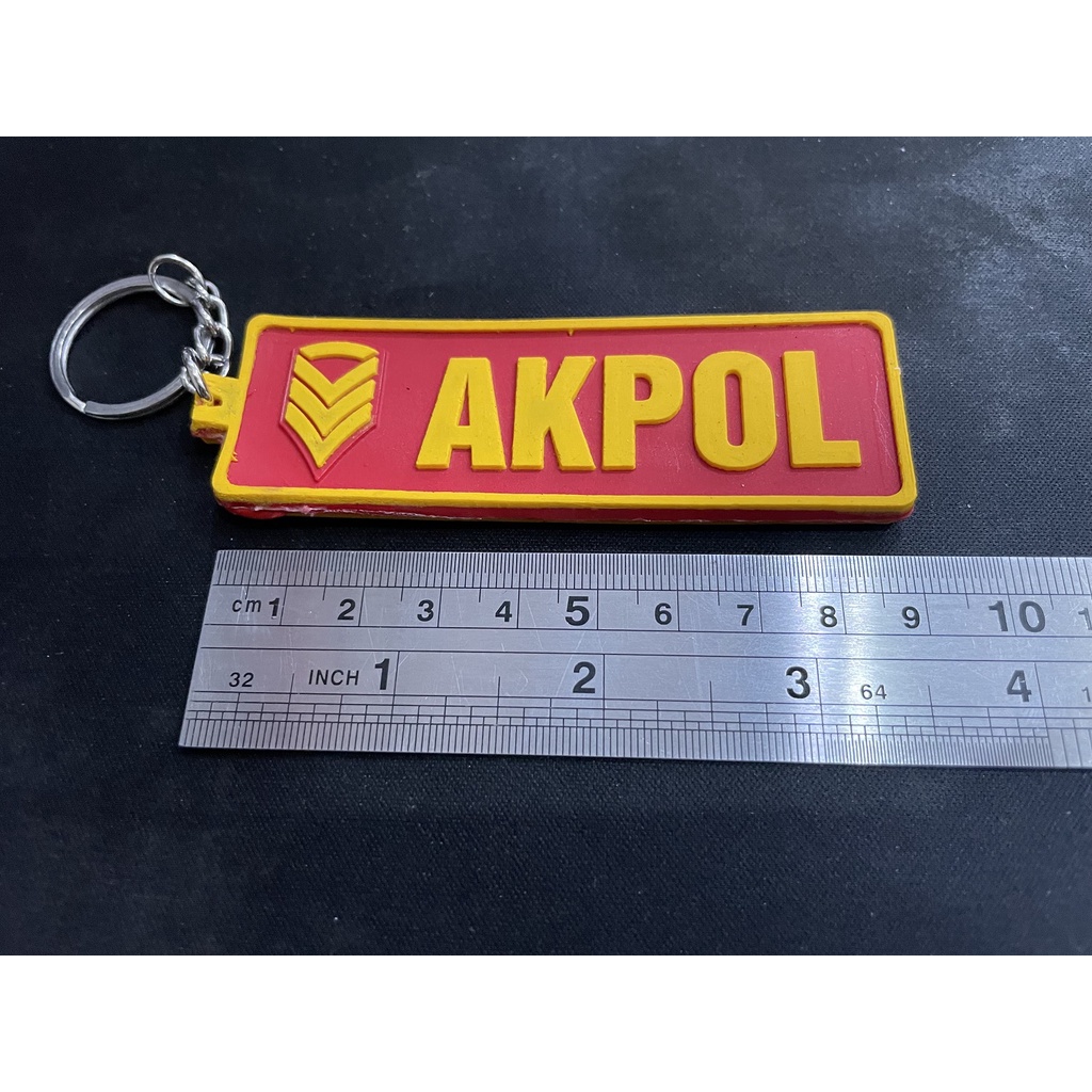 Gantungan Kunci Akpol | Keychain | Gantungan Kunci Karet Akpol