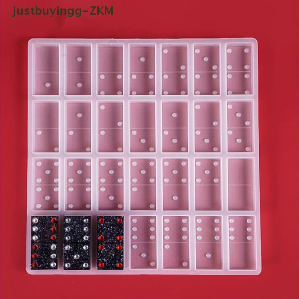 (justbuyingg) Cetakan Resin Bentuk Domino Bahan Silikon Untuk Kerajinan Tangan DIY