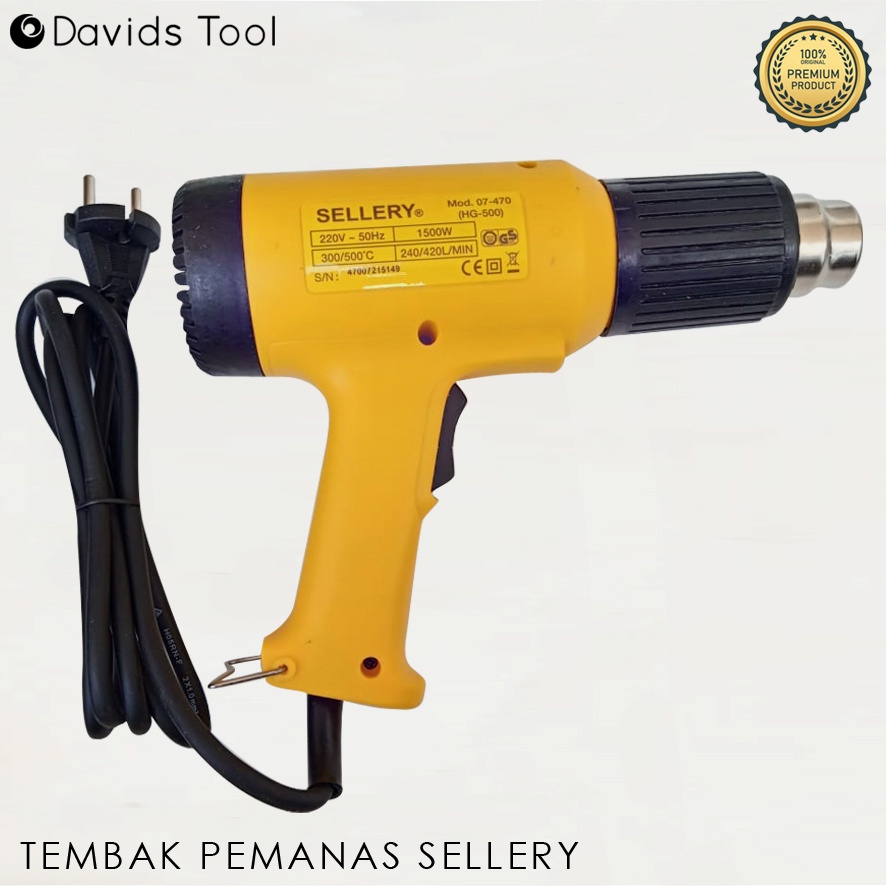 Sellery Hot Air Gun Heat Alat Pemanas Kaca Film