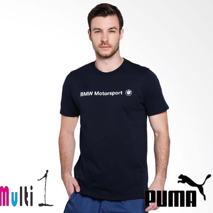 PUMA Men BMW Motorsport Logo T-Shirt Pria 572772 01