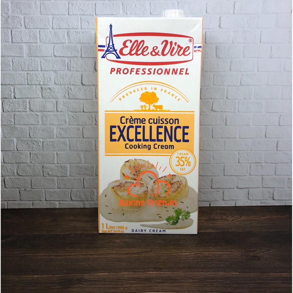 Elle &amp; Vire Professionnel Excellence Cooking Cream 1Ltr/KRIM MASAK 1LITER