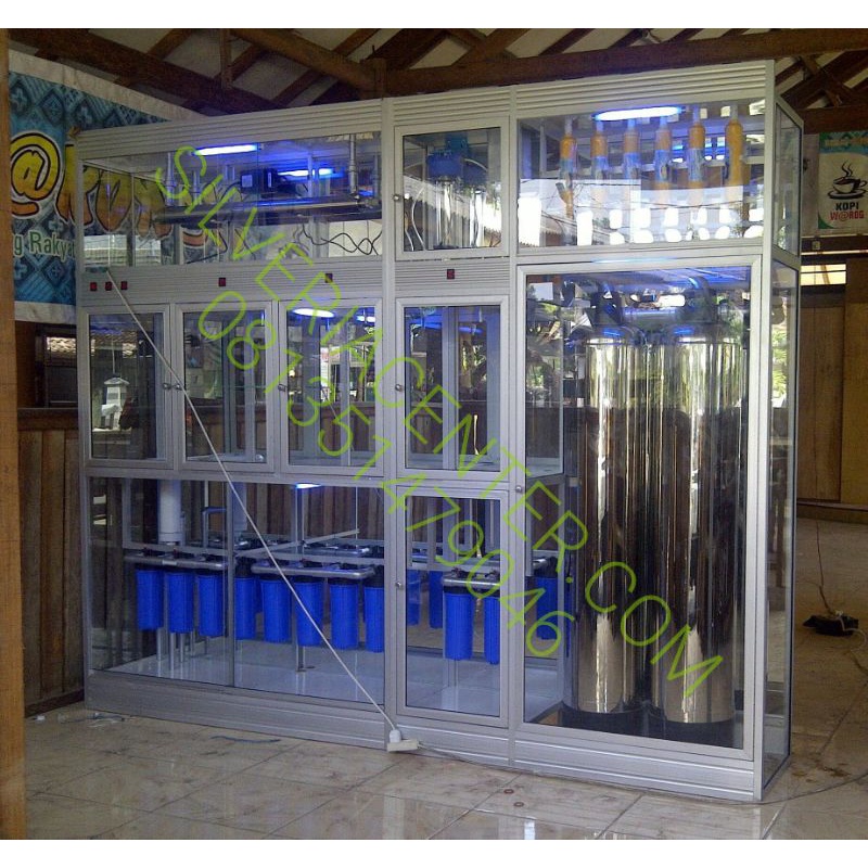 usaha depot air minum isi ulang galon 3in1 bio ozon mineral 2 tabung 3pengisian 1cuci tanpa tandon( 