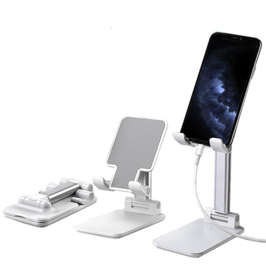 FOLDING DESKTOP Support Stand HD23 / HD-23 / HD28 / BULAT | universal - PERSEGI HD-23, Hitam