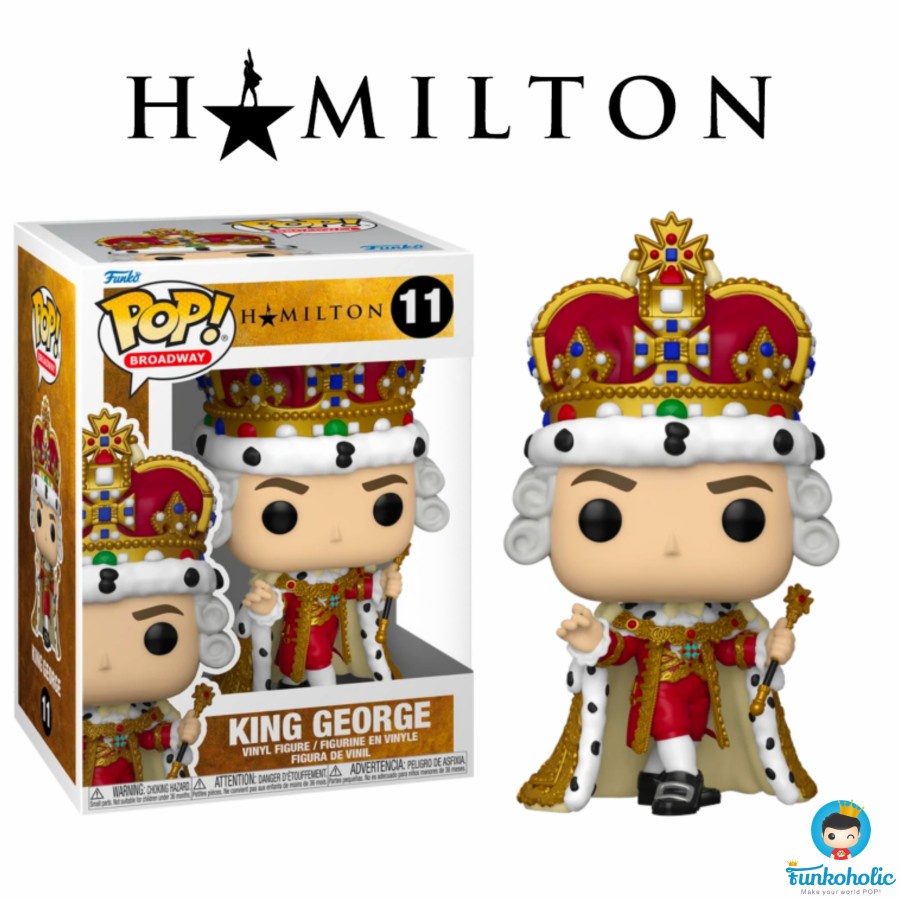 Funko POP Broadway Hamilton - King George with Robe #11