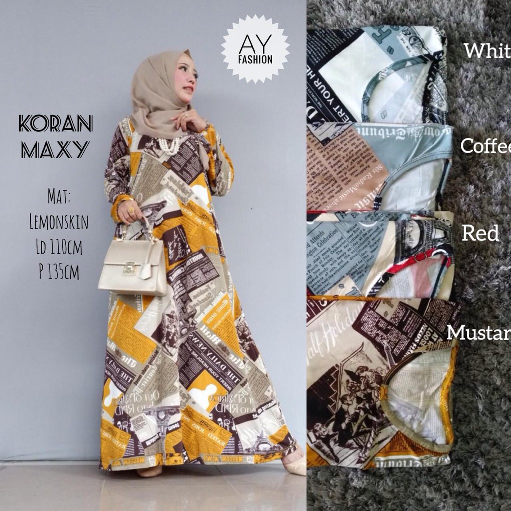 GAMIS WANITA MUSLIM  SYARI KORAN MAXY TERBARU