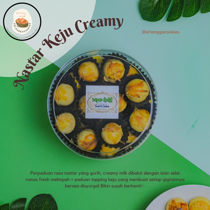 

NASTAR KEJU CREAMY / KUE KERING / PARSEL LEBARAN / HAMPERS / COOKIES MURAH / PAKET KUE / BISKUIT / NASTAR NANAS / KEJU SUSU / ACARA NIKAHAN / ULANG TAHUN / KELUARGA / GURIH / GROSIR