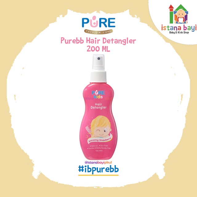 Purekids Hair Detangler - Spray rambut kusut