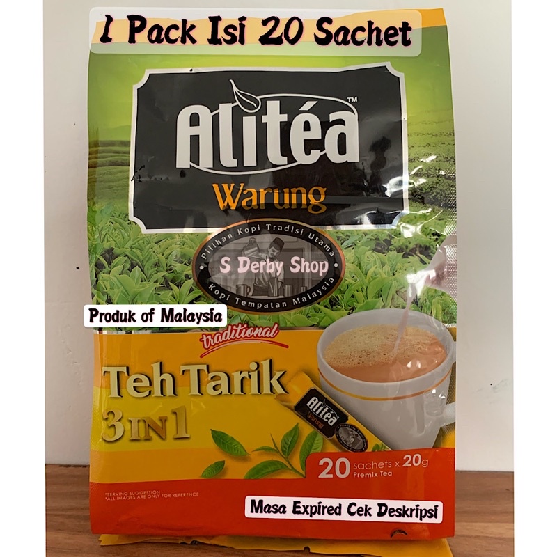 

Alitea Warung Teh Tarik 3in1 Pack isi 20
