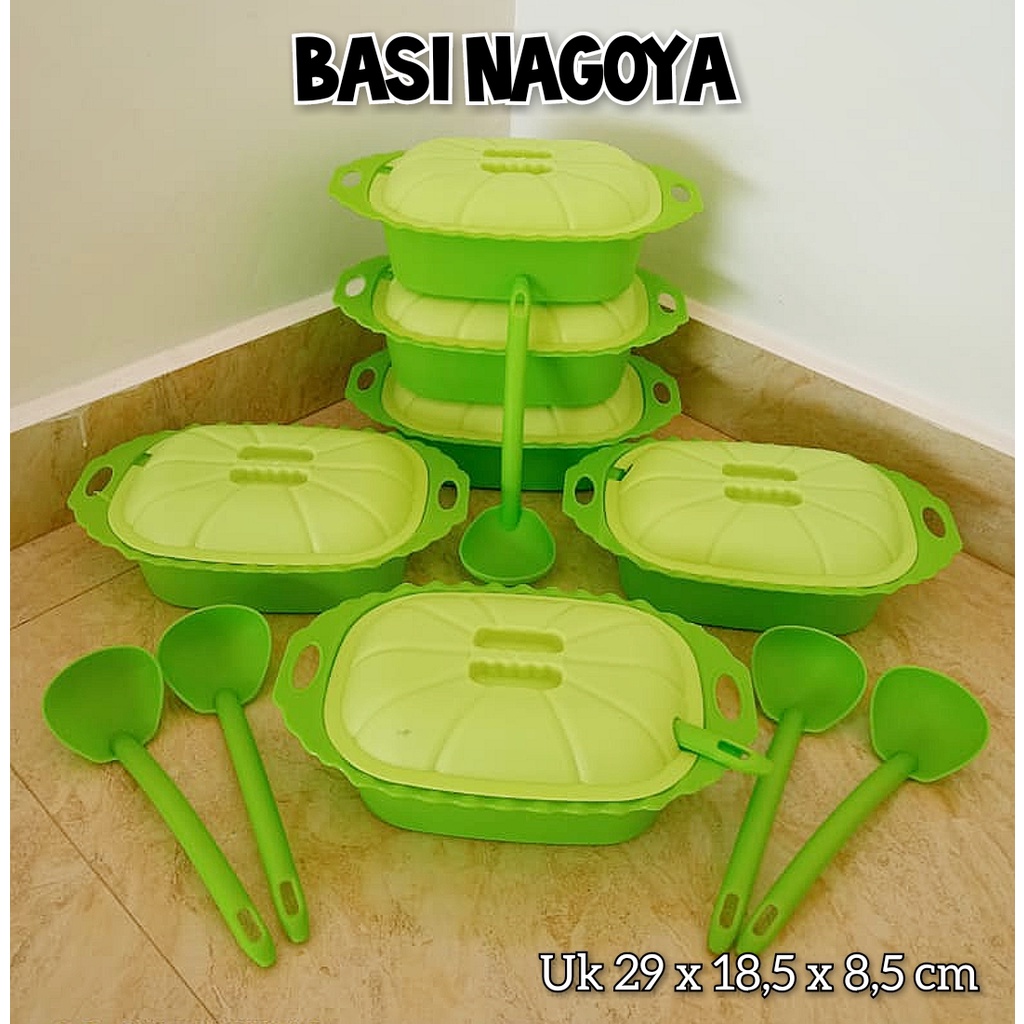 Prasmanan/Basi Plastik Nagoya Per set Isi 6pcs Free sendok