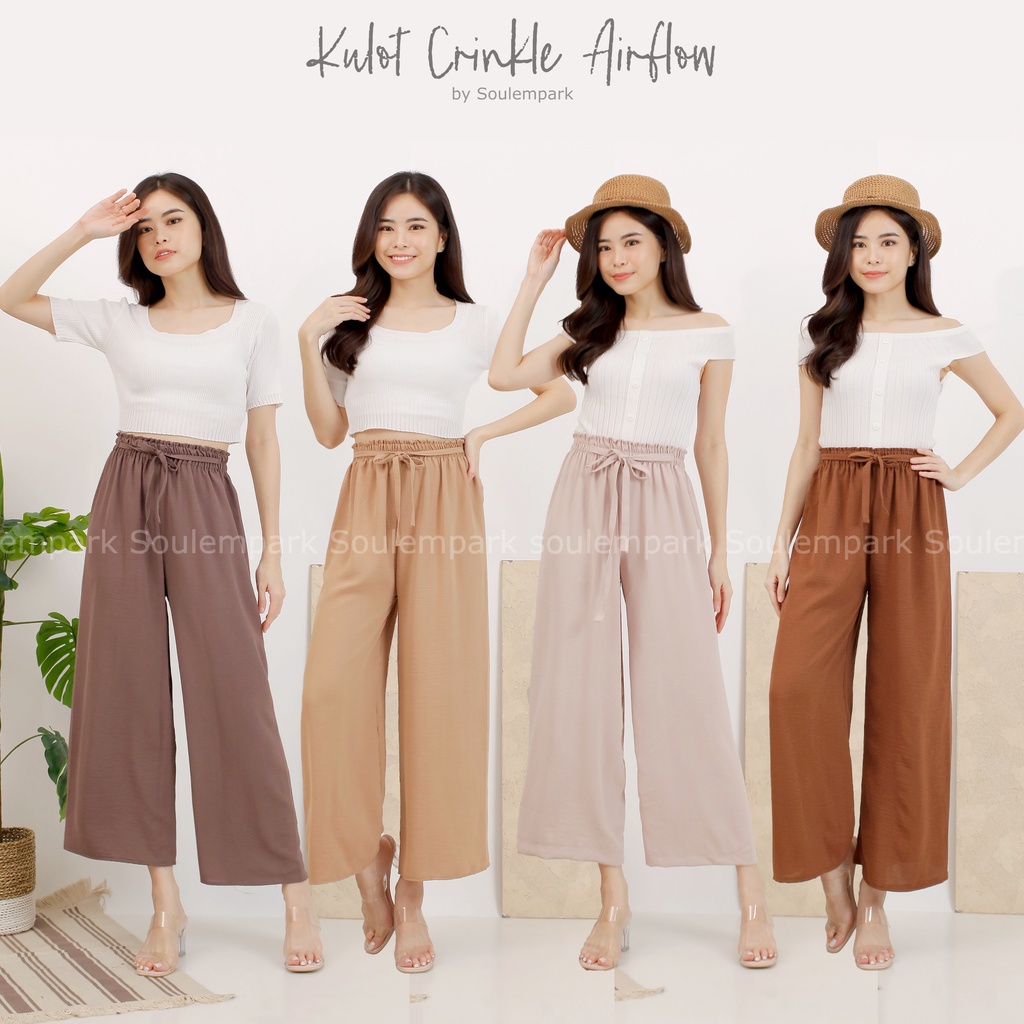 KULOT CRINKLE AIR FLOW / DAILY KULOT / CELANA KULOT / KULOT NYAMAN / KULOT MURAH / KULOT TALI