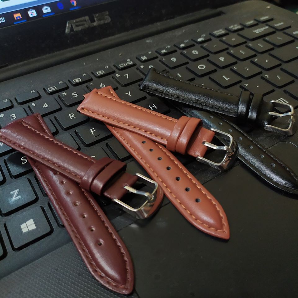 Strap Tali jam Tangan Kulit Murah Berkualitas 18mm 20mm 22mm 24mm.