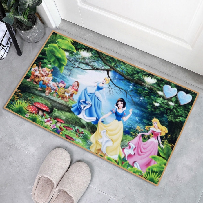 DD-2 - (MOTIF KARAKTER) Keset Lantai Anti Slip Karakter, Keset Microfiber Bahan Tebal Halus, Keset A