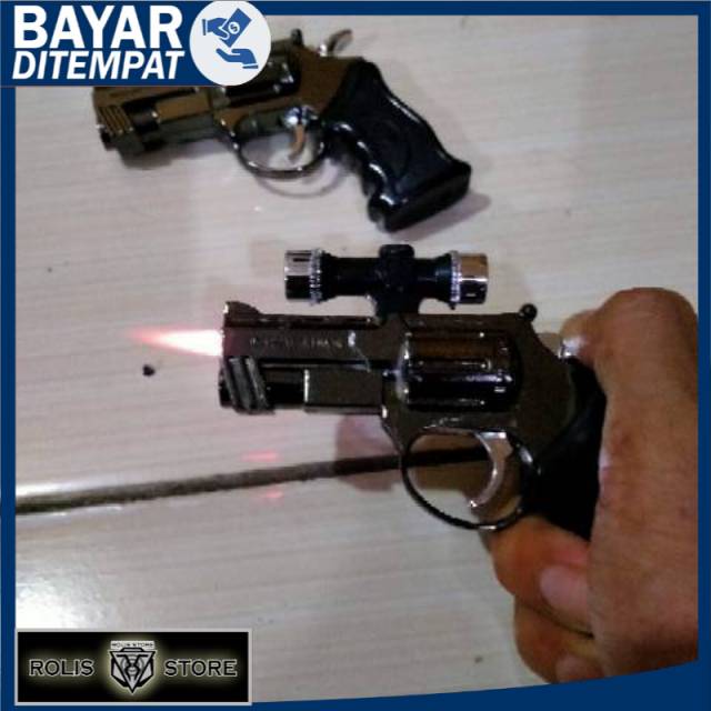 PROMO COD Korek Gas Pistol  Mini Laser. Korek Api Unik Murah. Mancis Antik