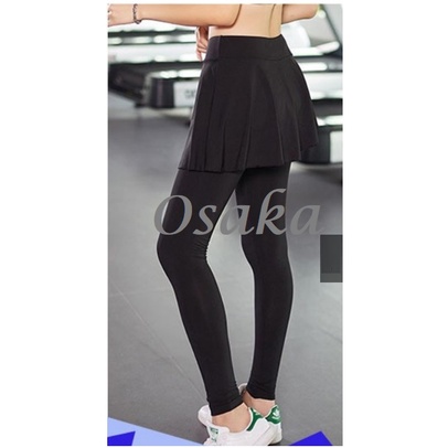 Celana legging Rok Lari Senam Bersepeda Renang Zumba Sport Olah Raga Wanita Bahan Spandex Halus Lejing Leging Olahraga Wanita Ukuran All size dan JUMBO BIG SIZE