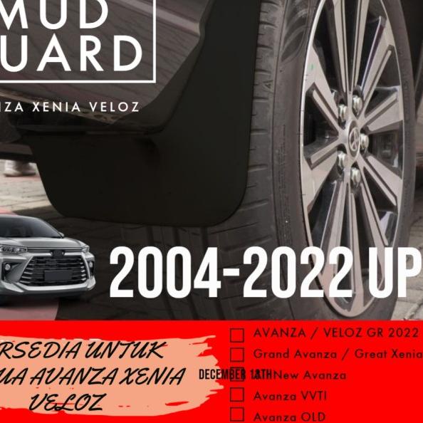 Berkualitas Mud Guard / Karpet Lumpur All  Avanza / Xenia Veloz GT 2022 2023 2020 2019 2016 2014 201