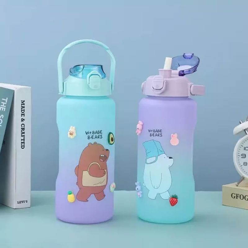 botol ngetrend/botol minum/ botol air minum/ botol air 2000 ml/ 2 liter