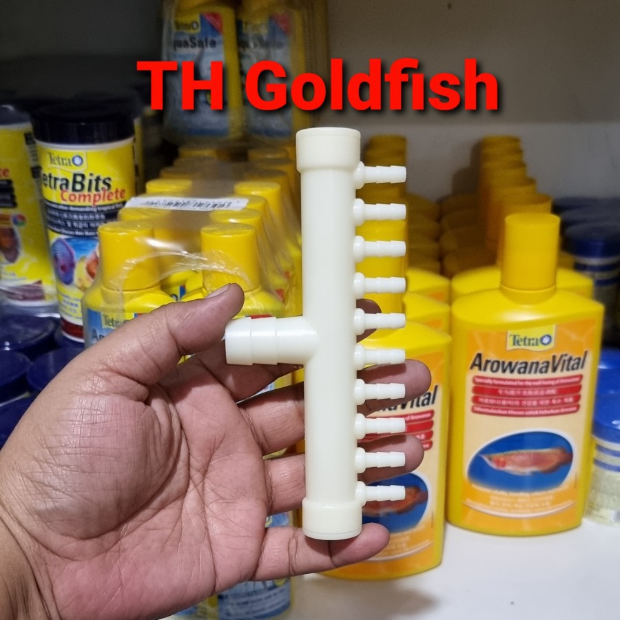 Pembagi Udara Aerator 10 Cabang Putih, Aerasi Udara