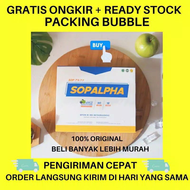 [READY STOCK] SOP ALPHA BIOBOOST OFFICIAL STORE SOPALPHA 100% ORIGINAL Halal BPOM Surabaya