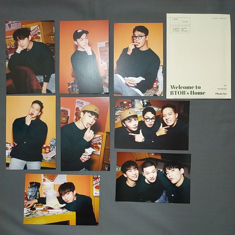 BTOB FAN MEETING FAN MEET MERCHANDISE MD PHOTOSET PHOTOCARD POSTCARD EUNKWANG MINHYUK CHANGSUB HYUNS