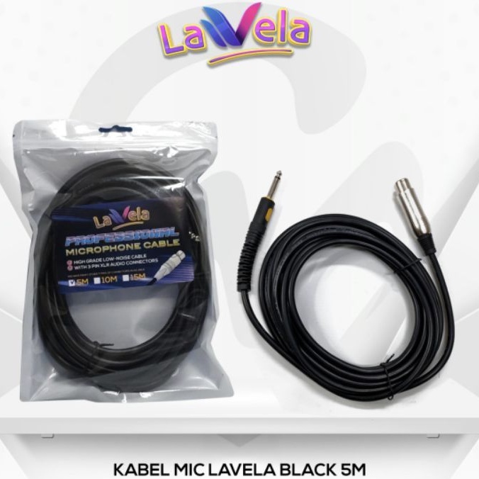 kabel mic OSMOND FUJIKAYA LAVELA VISERO 5 10 15 meter microphone cable plus connector jek