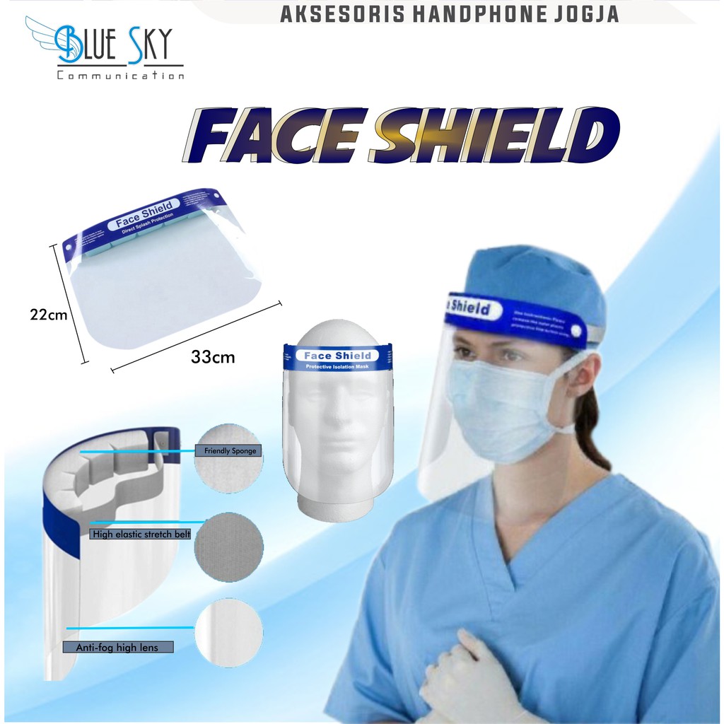 FACE SHIELD PELINDUNG WAJAH KESEHATAN